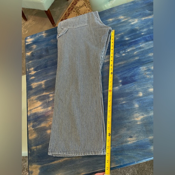 Vintage Round House Striped Denim Overalls 34x30 💙💙💙💙💙 - Picture 5 of 12